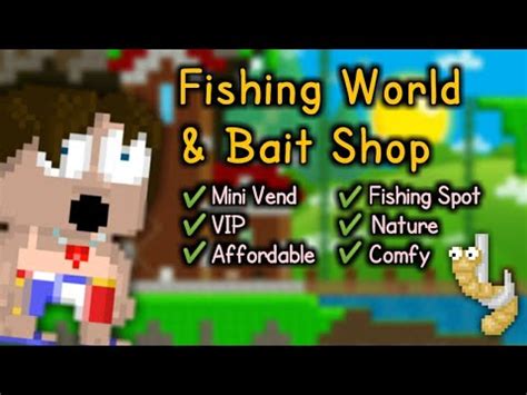 baits growtopia|Building Fishing World + Bait Shop .